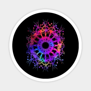 Abstract Rainbow Circle Magnet